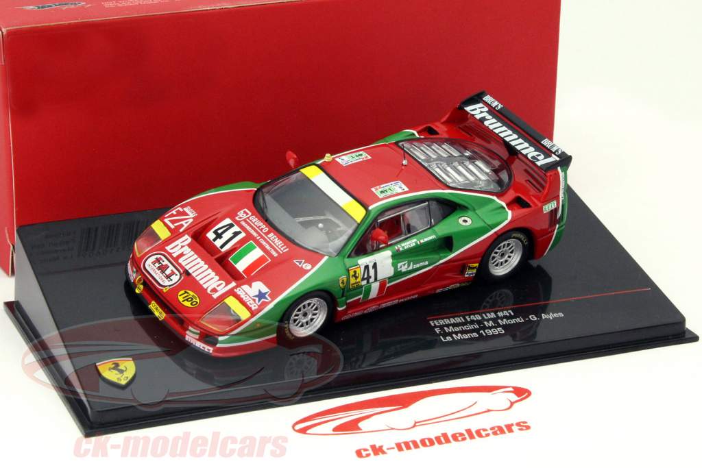 Ixo 1:43 Ferrari F40 LM #41 24h LeMans 1995 Mancini / Monti