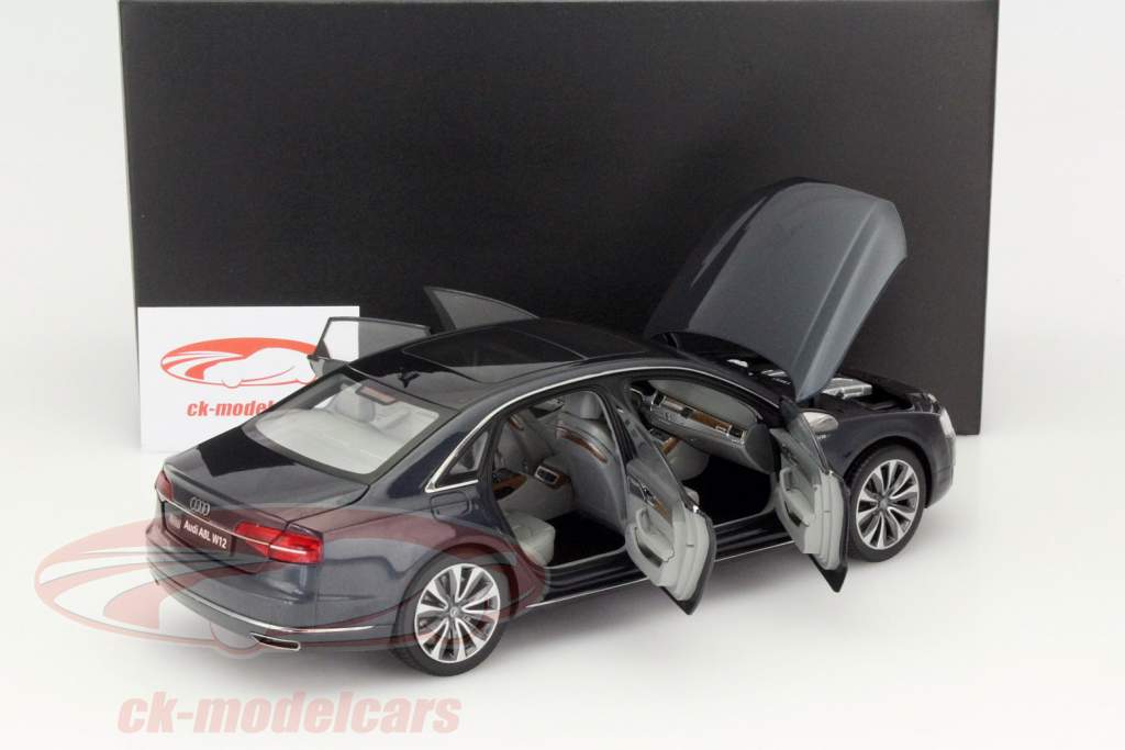 Audi A8L W12 Year 2014 moonlight blue 1:18 Kyosho