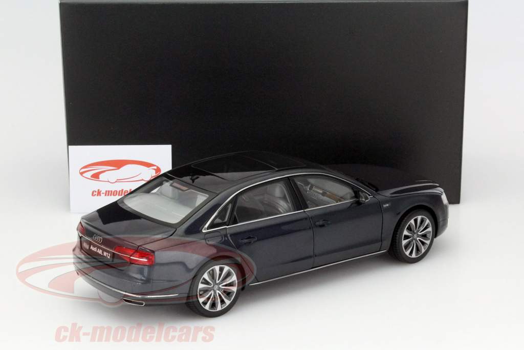 Audi A8L W12 Year 2014 moonlight blue 1:18 Kyosho