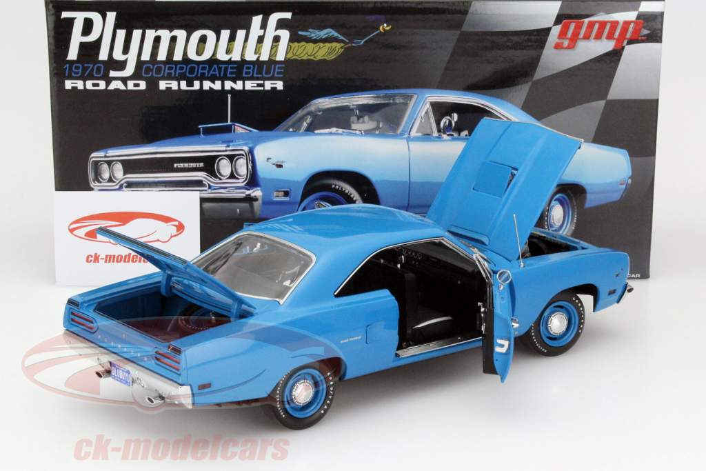 普利茅斯Roadrunner 1970年 蓝色 1:18 GMP
