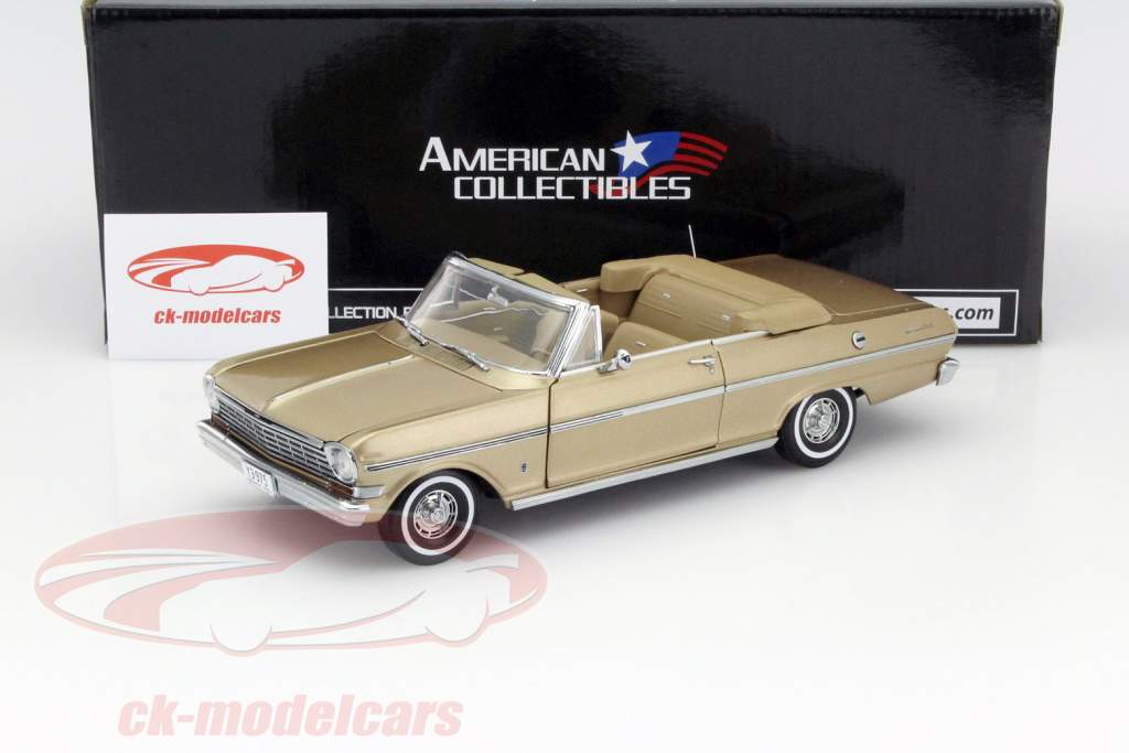 Chevrolet Nova Open Convertible Année 1963 or 1:18 SunStar