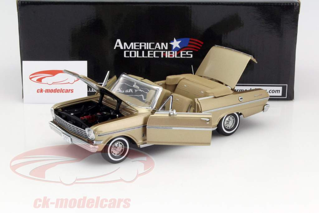 Chevrolet Nova Open Convertible Année 1963 or 1:18 SunStar