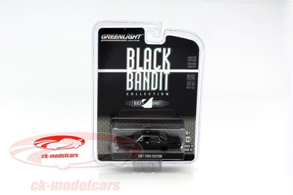 Ford Custom Baujahr 1967 schwarz 1:64 Greenlight