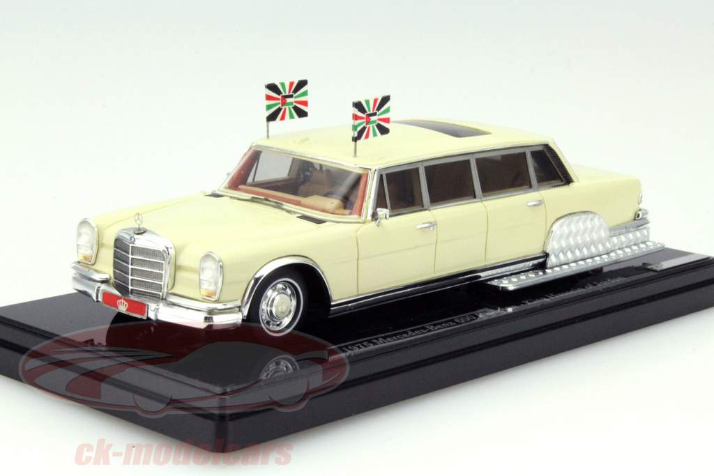 Mercedes-Benz 600 Pullman - König Hussein Jordanien beige 1:43 TrueScale