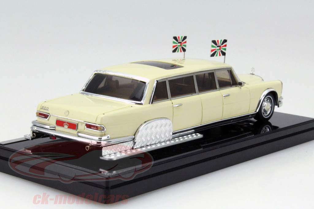 Mercedes-Benz 600 Pullman - Konge Hussein Jordan beige 1:43 TrueScale