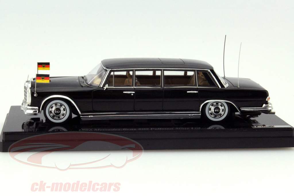 Mercedes-Benz 600 Pullman Государственный Лимузин Германия черный 1:43 TrueScale
