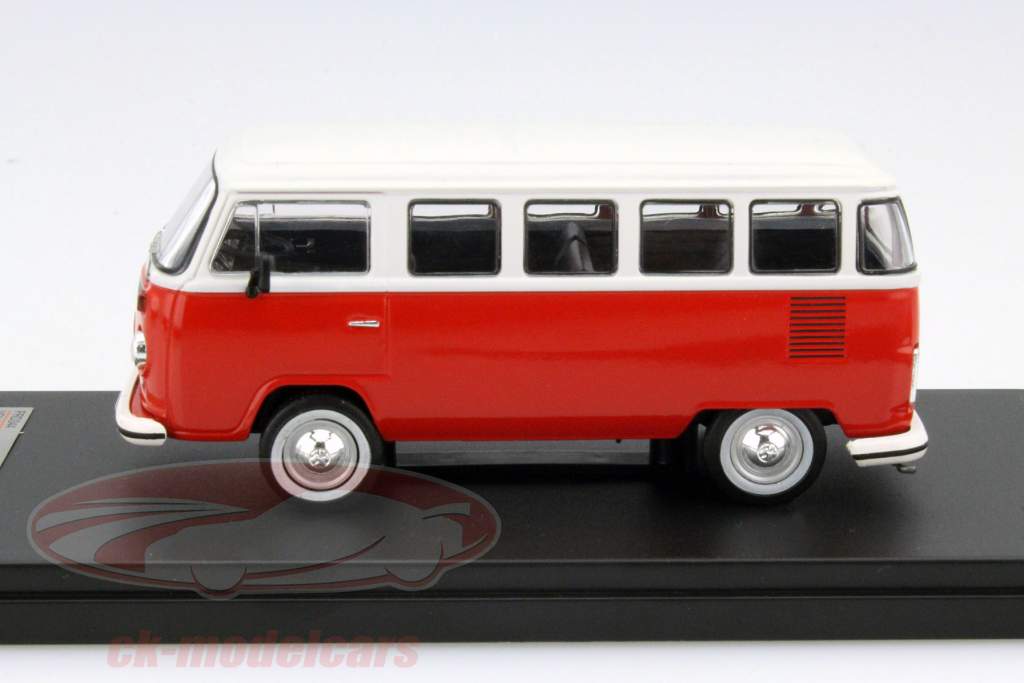 Volkswagen VW Kombi T2 Bus Baujahr 1976 rot / weiß 1:43 Premium X