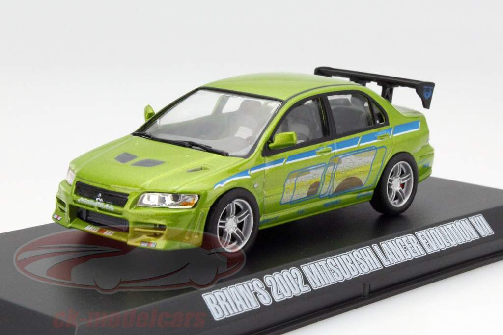 Brian's Mitsubishi Lancer Evolution VII 2 Fast 2 Furious 2003 1:43 Greenlight