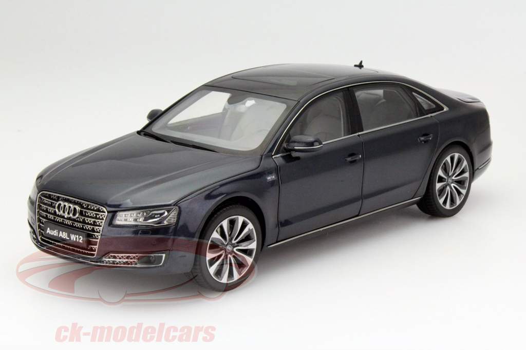 Audi A8L W12 Year 2014 moonlight blue 1:18 Kyosho