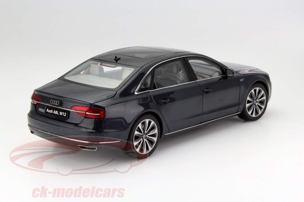 Audi A8L W12 Year 2014 moonlight blue 1:18 Kyosho