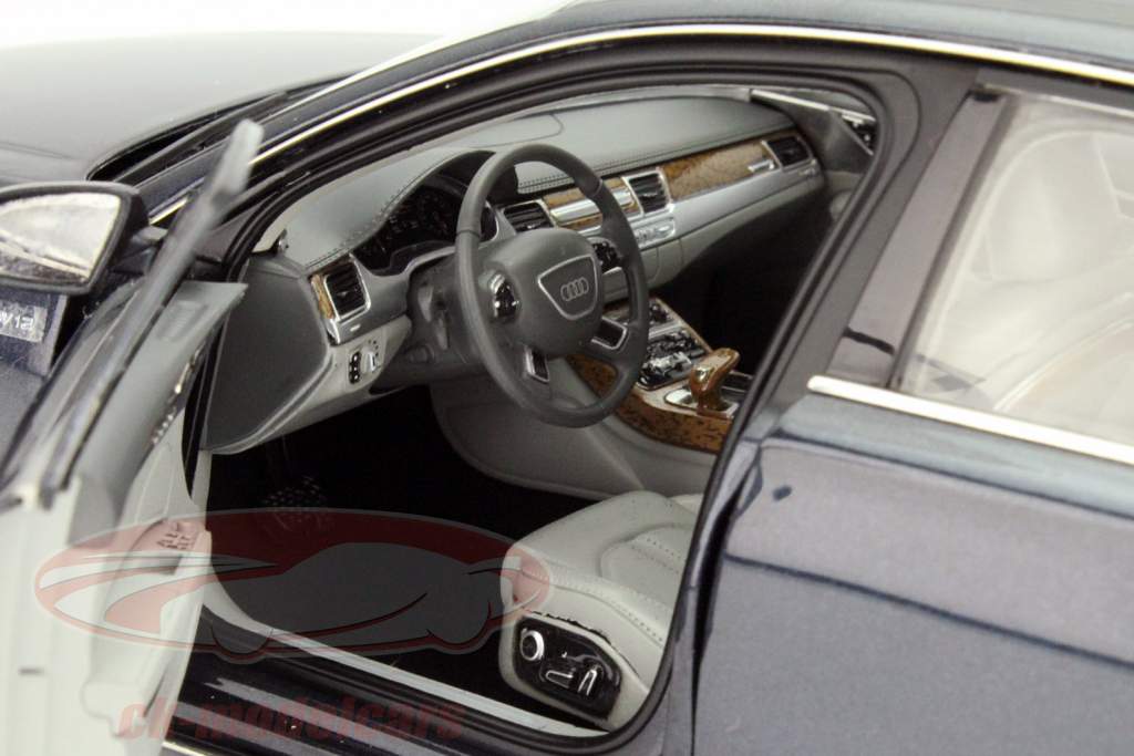 Audi A8L W12 Year 2014 moonlight blue 1:18 Kyosho