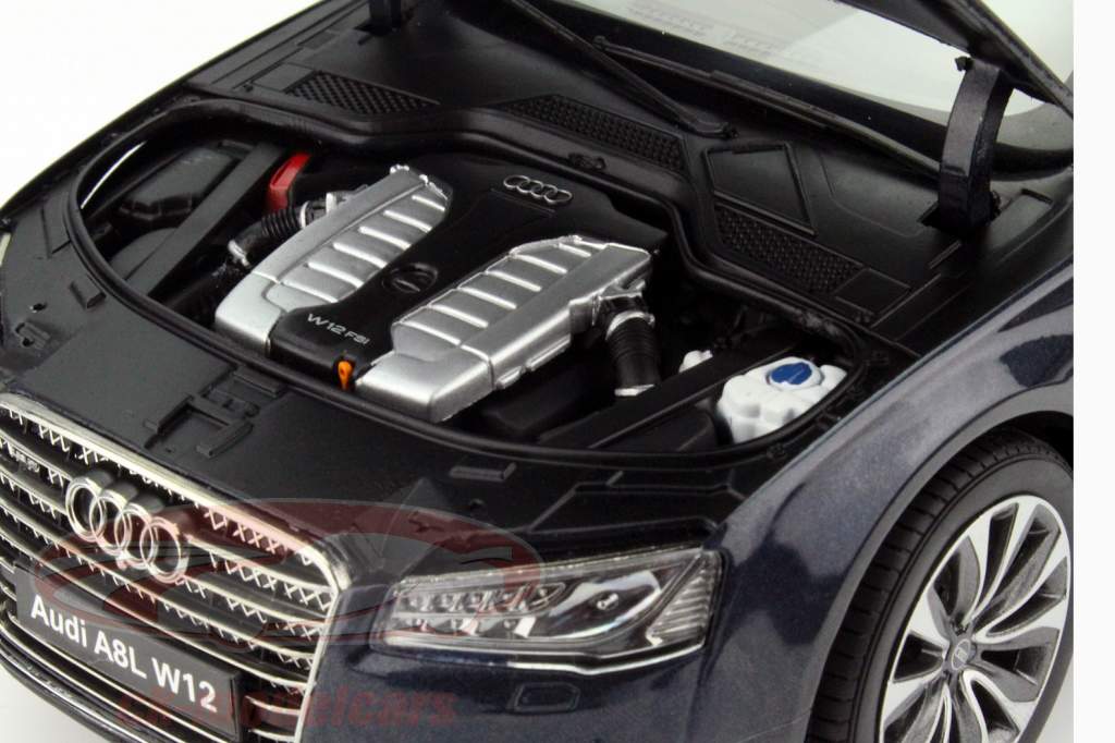 Audi A8L W12 Year 2014 moonlight blue 1:18 Kyosho