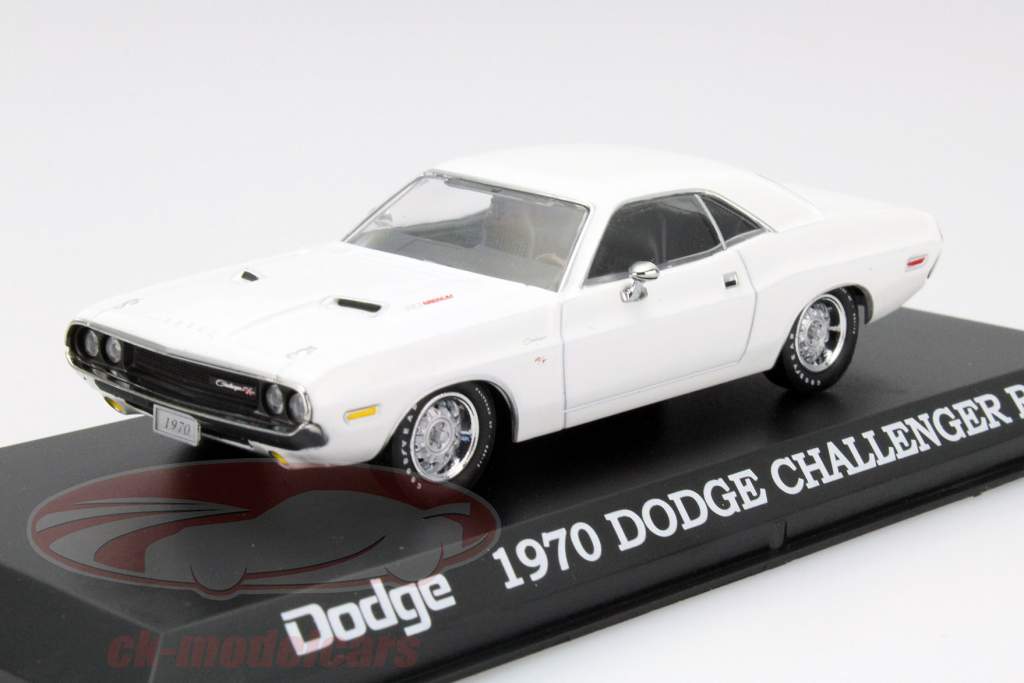 Dodge Challenger R/T Jaar 1970 wit 1:43 Greenlight