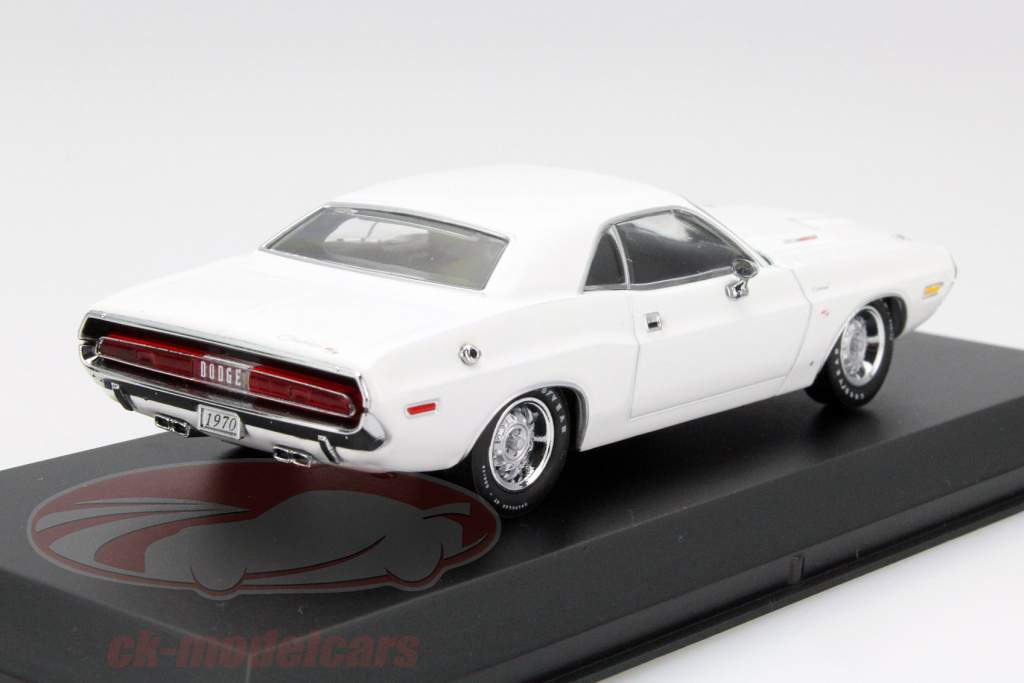 Dodge Challenger R/T Jaar 1970 wit 1:43 Greenlight