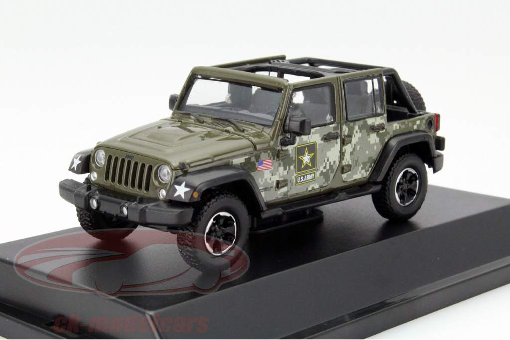 吉普 牧马人 Unlimited 2014年 美国陆军车1:43 绿光 Greenlight