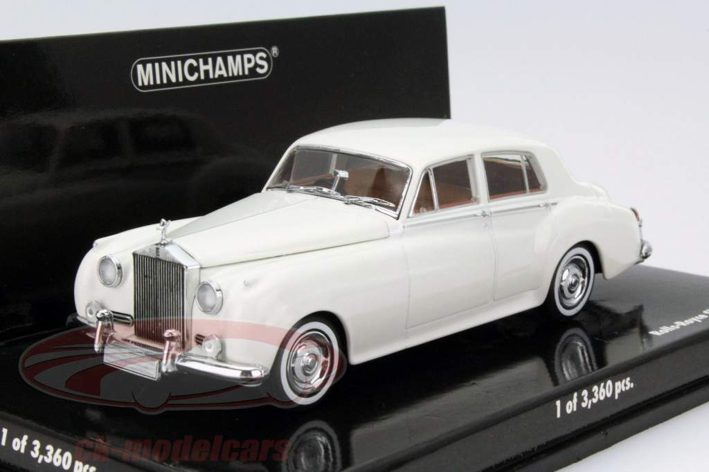 Rolls Royce Silver Cloud II Jaar 1960 wit 1:43 Minichamps