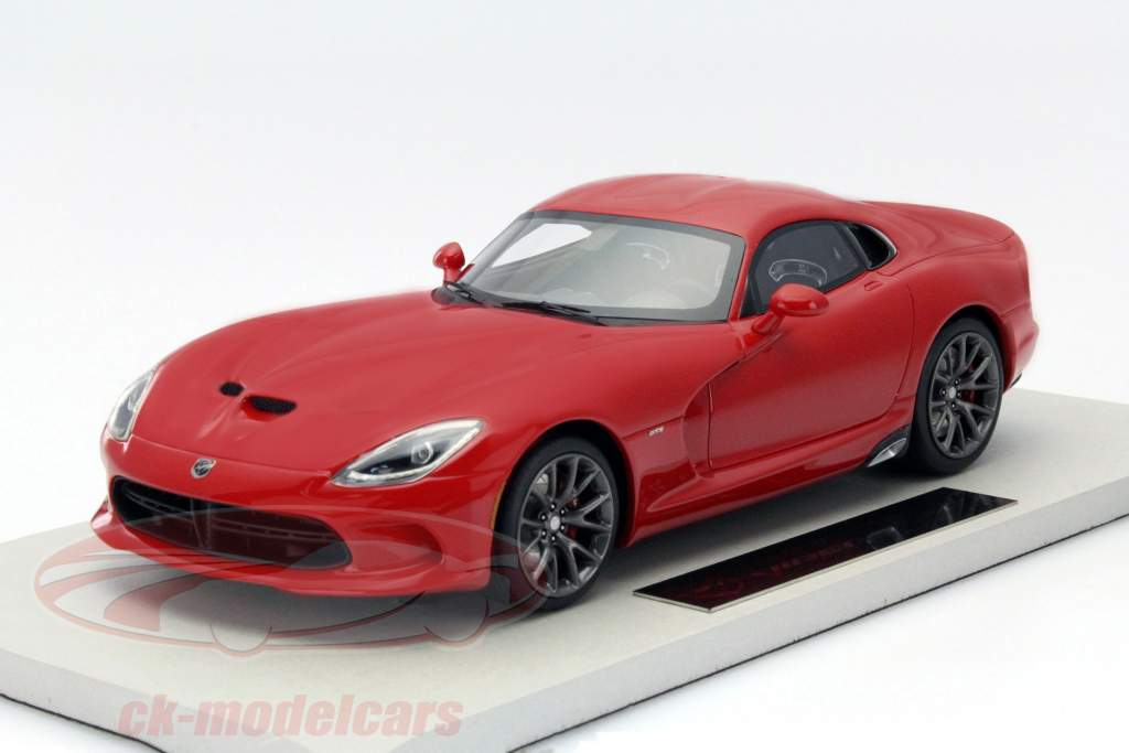道奇蝰蛇SRT双门轿跑车2014年 红色 1:18 TopMarques