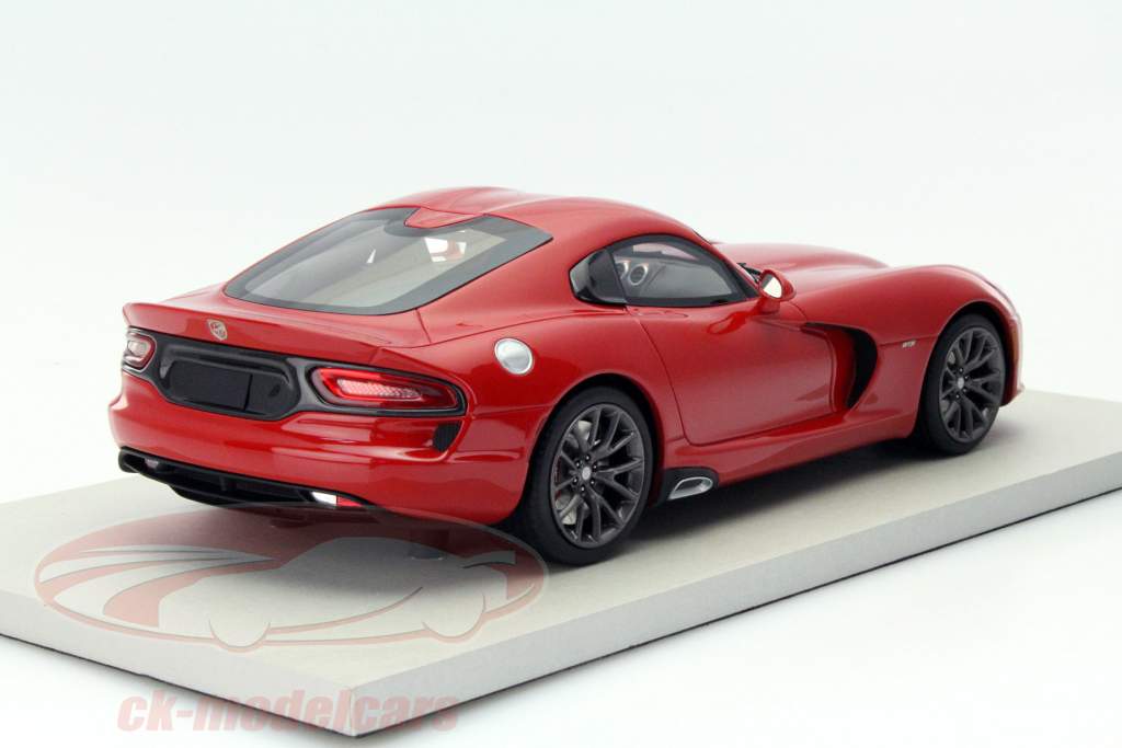 道奇蝰蛇SRT双门轿跑车2014年 红色 1:18 TopMarques