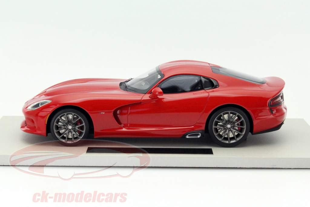 道奇蝰蛇SRT双门轿跑车2014年 红色 1:18 TopMarques