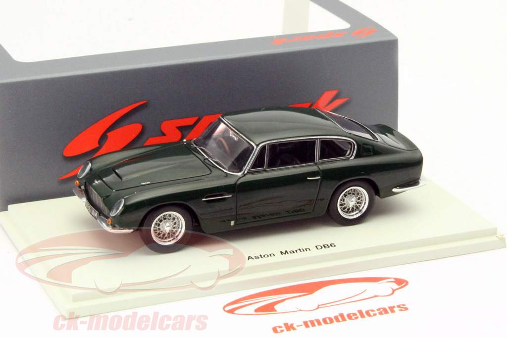 Aston Martin DB6 Год 1965 зеленый 1:43 Spark