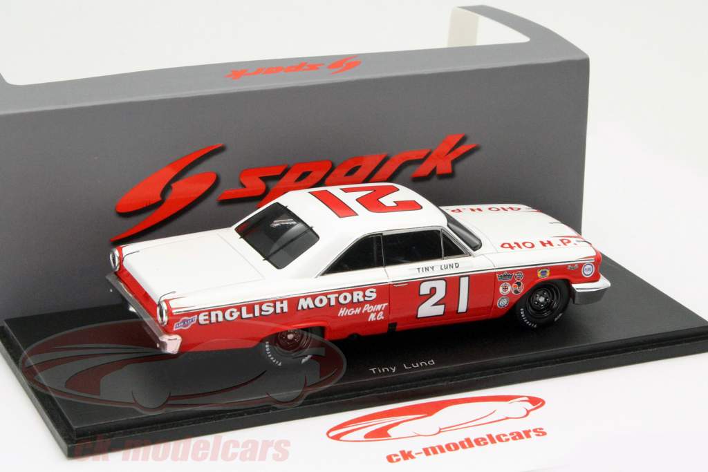Tiny Lund Ford Galaxy #21 Победитель Daytona 500 1963 1:43 Spark