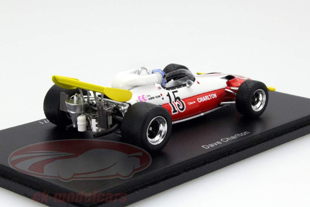Dave Charlton Brabham BT33 #15 Sul Africano GP Fórmula 1 1971 1:43 Spark