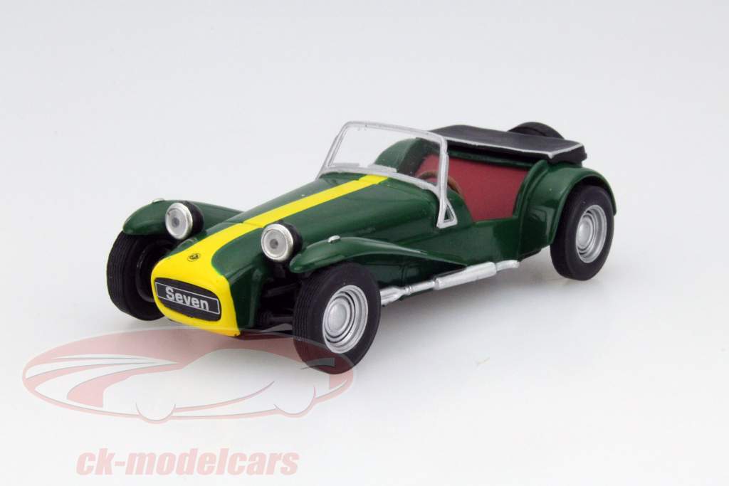 Lotus Seven vert / jaune à Cloque 1:43 Solido