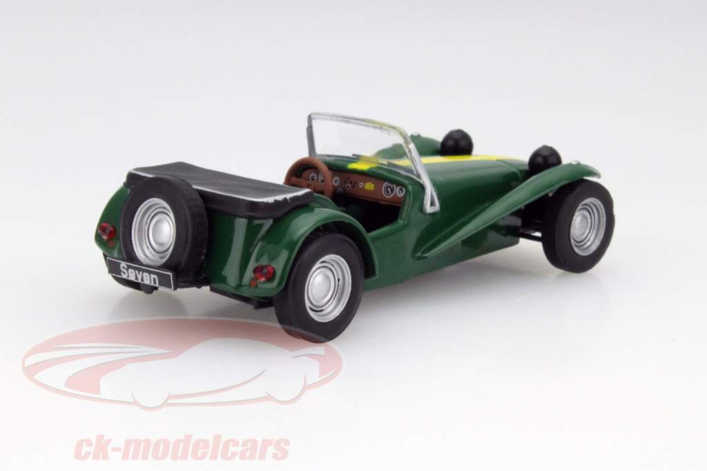 Lotus Seven vert / jaune à Cloque 1:43 Solido
