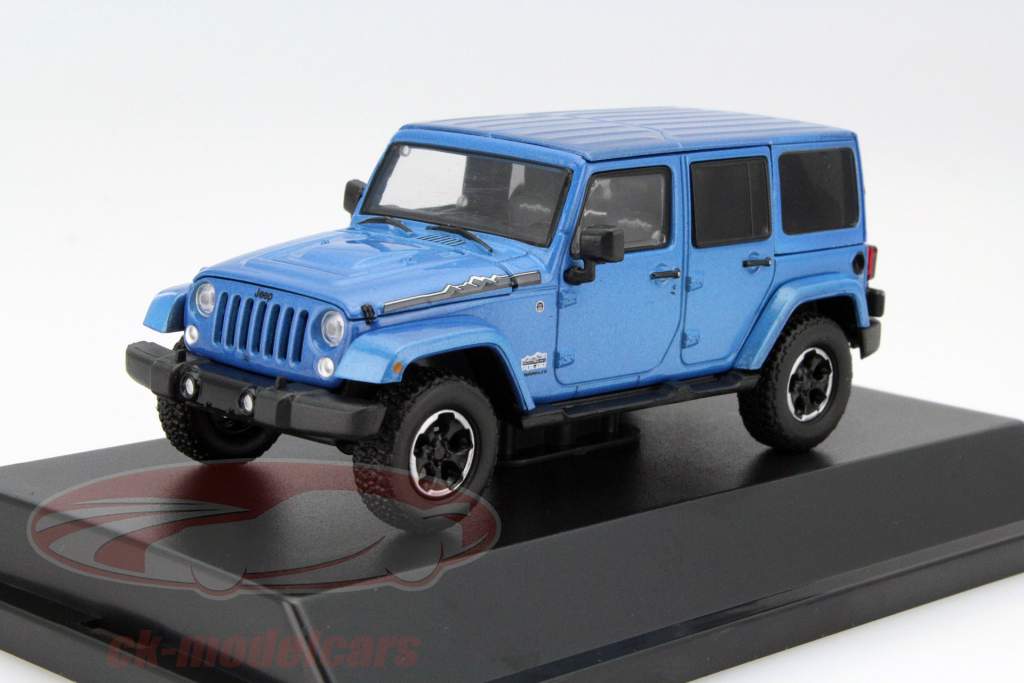 吉普（Jeep）牧马人四门 2015年 蓝金属色 1:43 绿光 Greenlight