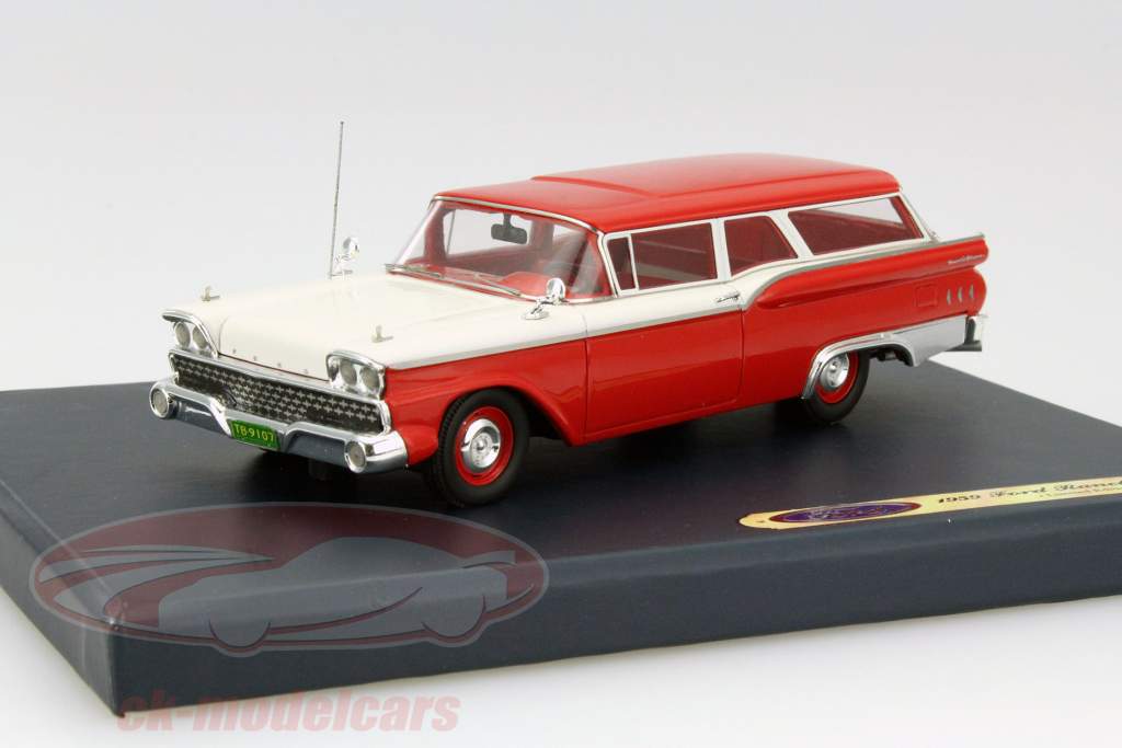 Ford Ranch Wagon Ano 1959 vermelho 1:43 Motorhead