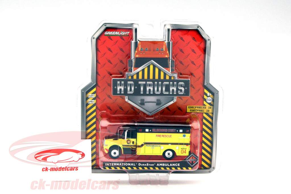 International DuraStar Fuoco Salvataggio 1:64 Greenlight