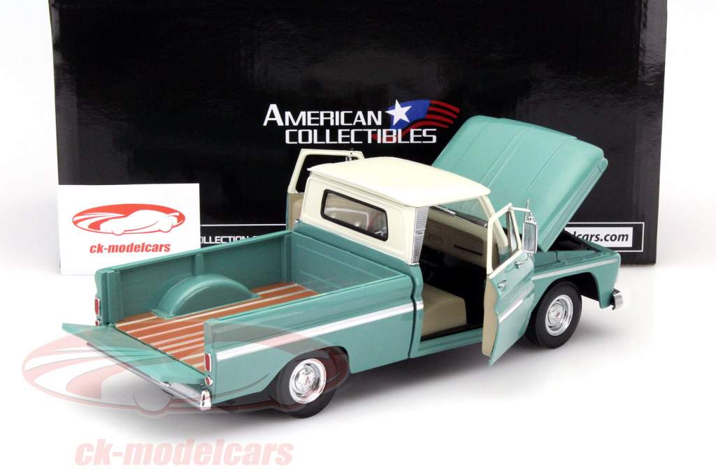 ミニカー　[箱破損] 1/18 1965 CHEVROLET C-10 STYLESIDE PICKUP(ライトグリーン×ホワイト) [1363] 1965 Chevrolet C-10 Styleside Pickup – sunstarmodelcars