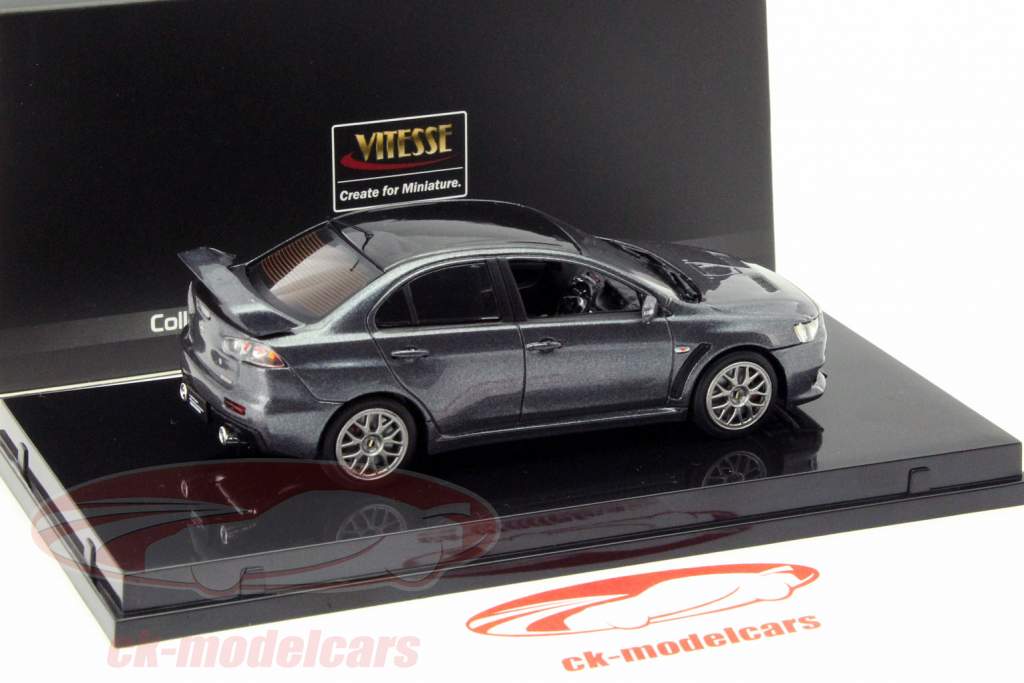 Mitsubishi Lancer Evolution X År 2012 grå metalliske 1:43 Vitesse