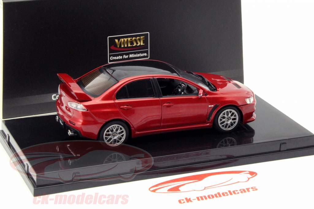 Mitsubishi Lancer Evolution X 新年 2012 红 金属的 1:43 Vitesse