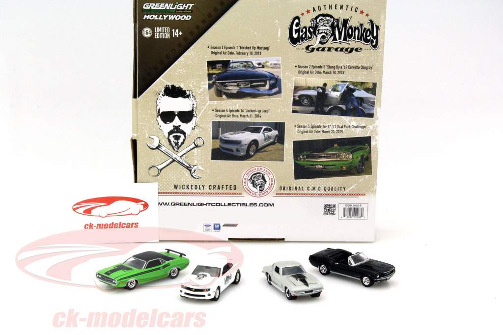 Gas Monkey Garage 4-Car Set 1:64 Greenlight