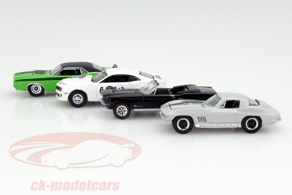 Gas Monkey Garage 4-Car Set 1:64 Greenlight