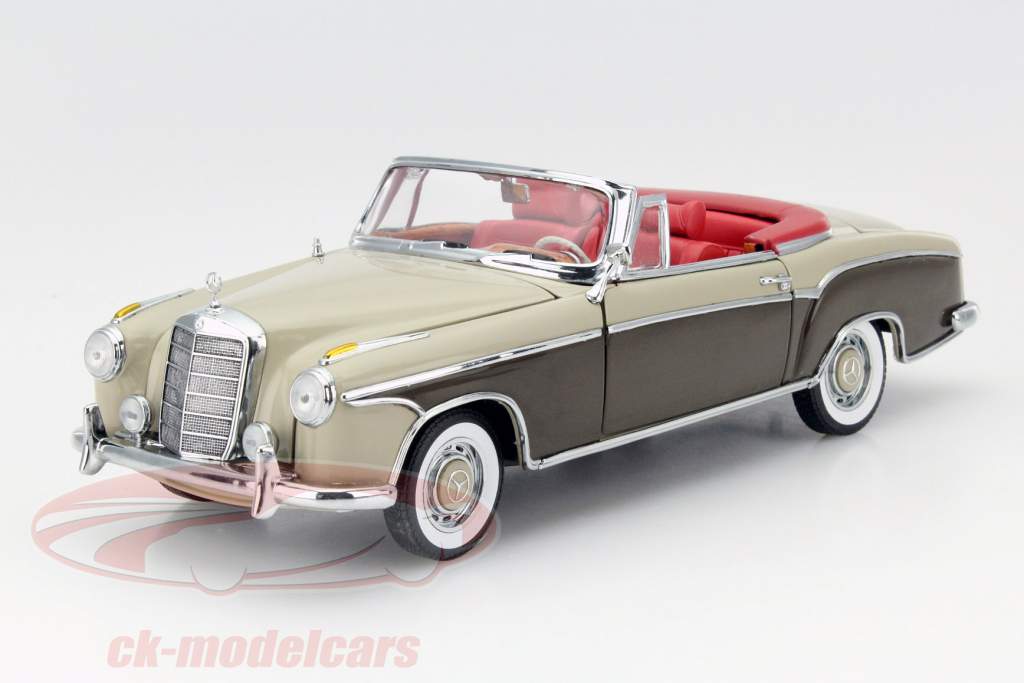 梅赛德斯 - 奔驰 220 SE 敞篷 1958年 褐色 1:18 太阳星 SunStar