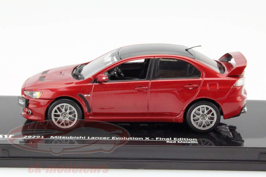 Mitsubishi Lancer Evolution X 新年 2012 红 金属的 1:43 Vitesse