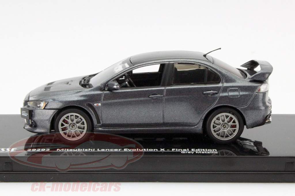 Mitsubishi Lancer Evolution X År 2012 grå metalliske 1:43 Vitesse