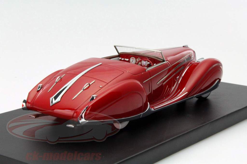 Delahaye Type 165 Ano 1939 vermelho 1:24 Diecast Car Collector's Club