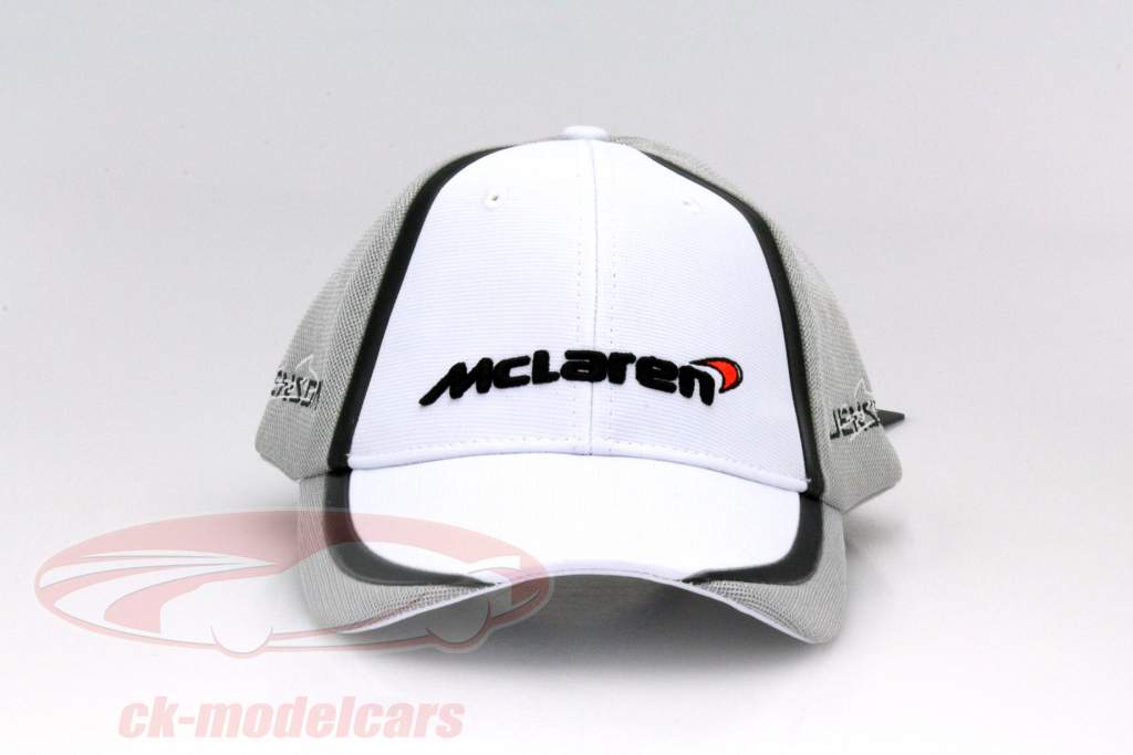 Jenson Button Driver Cap McLaren Mercedes 公式 1 2014 白 / 黑 / 灰