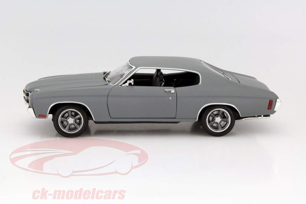 Dom's Chevrolet Chevelle SS Movie Fast and Furious IV 2009 Grey 1:18 Greenlight