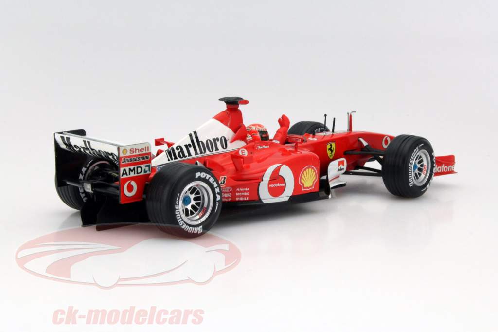 HotWheels 1:18 M. Schumacher Ferrari F2002 #1 世界
