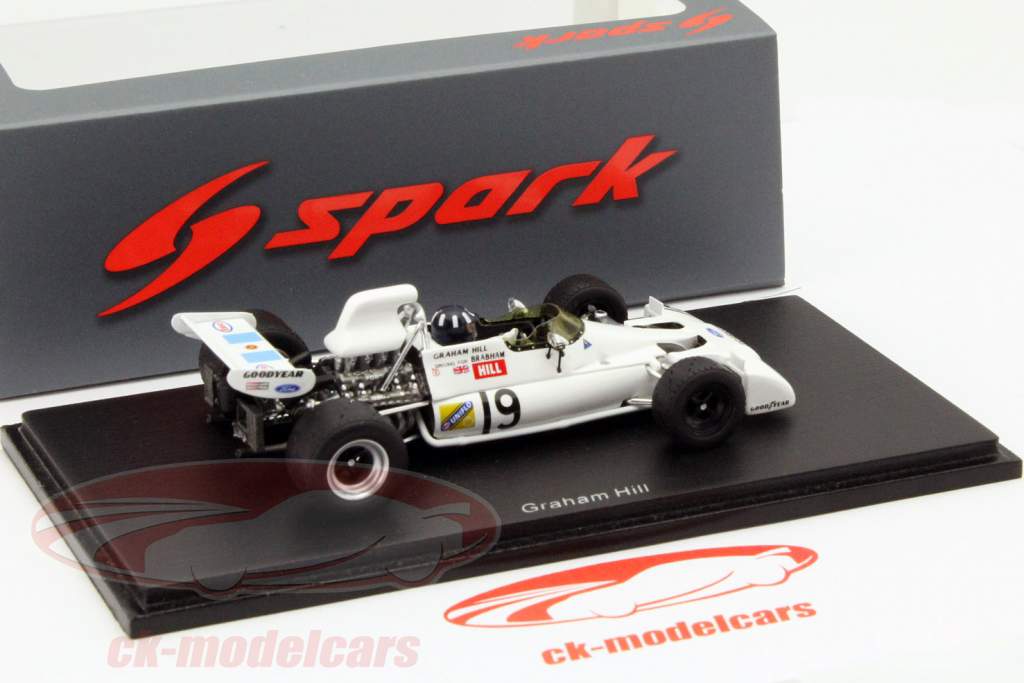 Graham Hill Brabham BT33 #19 Zuid-Afrika GP Formule 1 1972 1:43 Spark