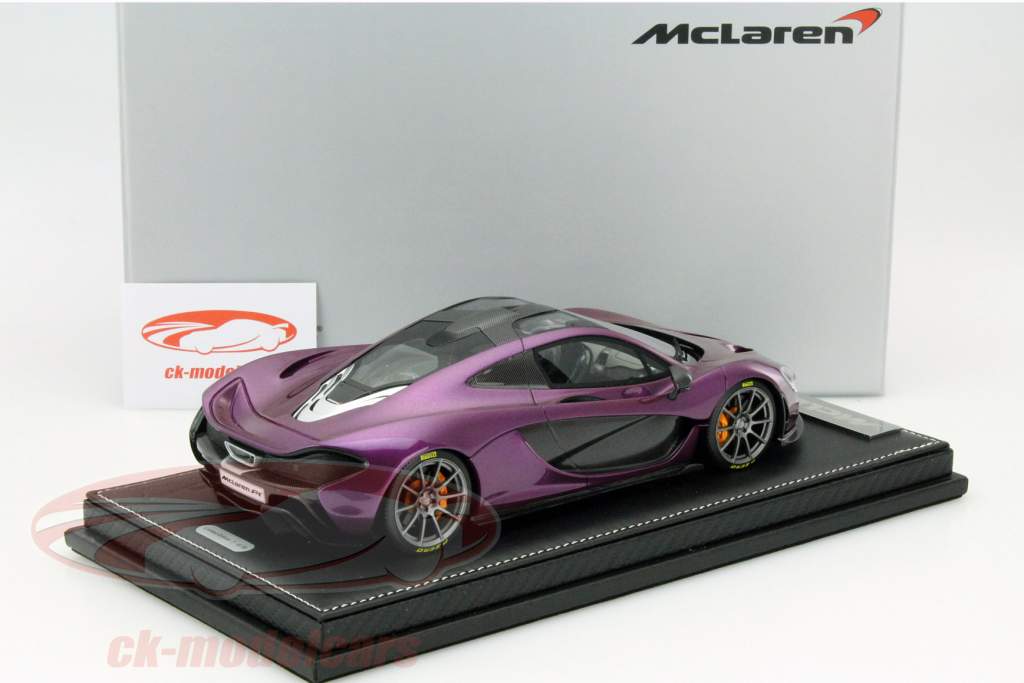 McLaren P1 Year 2015 purple metallic 1:18 Tecnomodel
