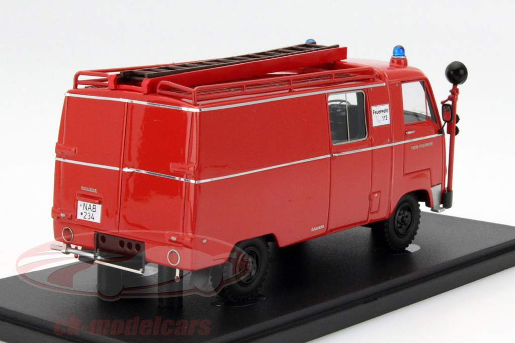AutoCult 1:43 Magirus Faun F24 LF8 fire Department red 12000