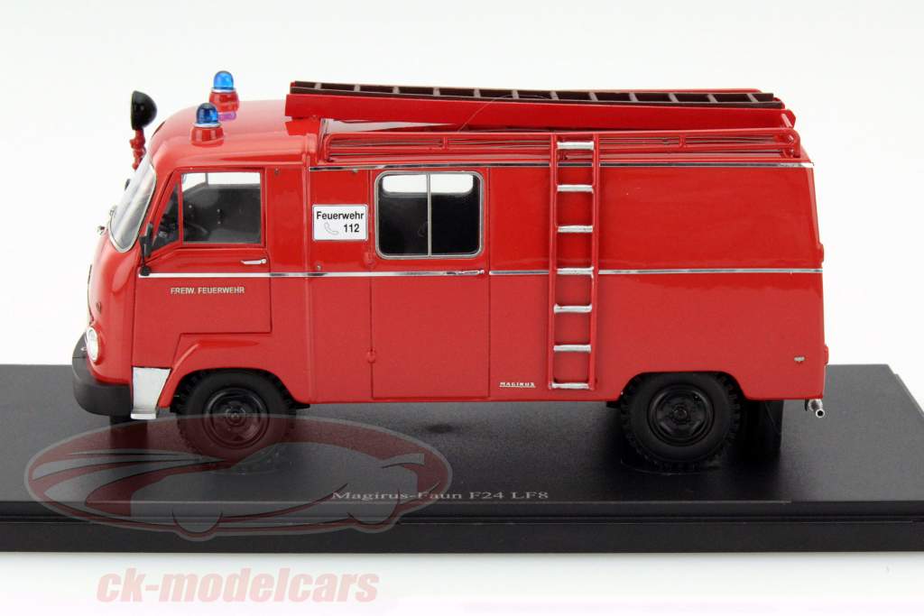 AutoCult 1:43 Magirus Faun F24 LF8 Feuerwehr rot 12000
