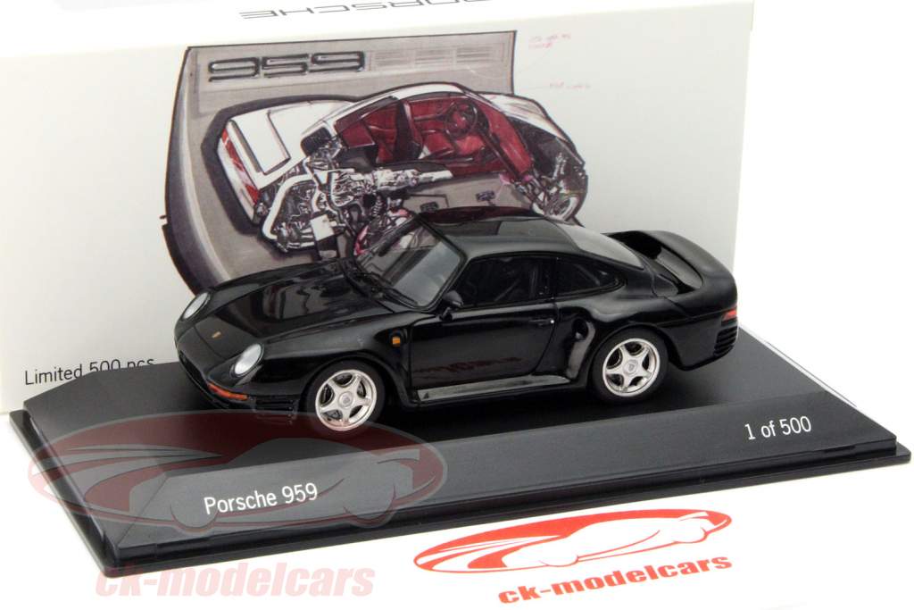 Porsche 959 nero 1:43 Spark
