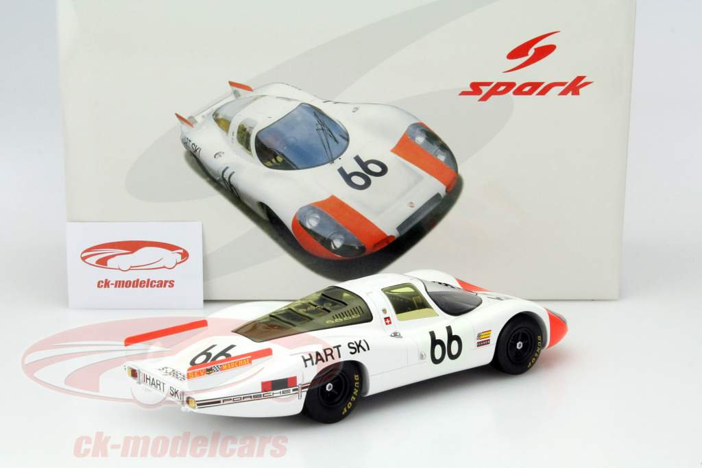 Porsche 907/8 #66 2nd 24h LeMans 1968 Steinemann, Spoerry 1:18 Spark