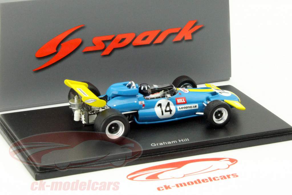 Graham Hill Brabham BT33 #14 Sudáfrica GP fórmula 1 1971 1:43 Spark
